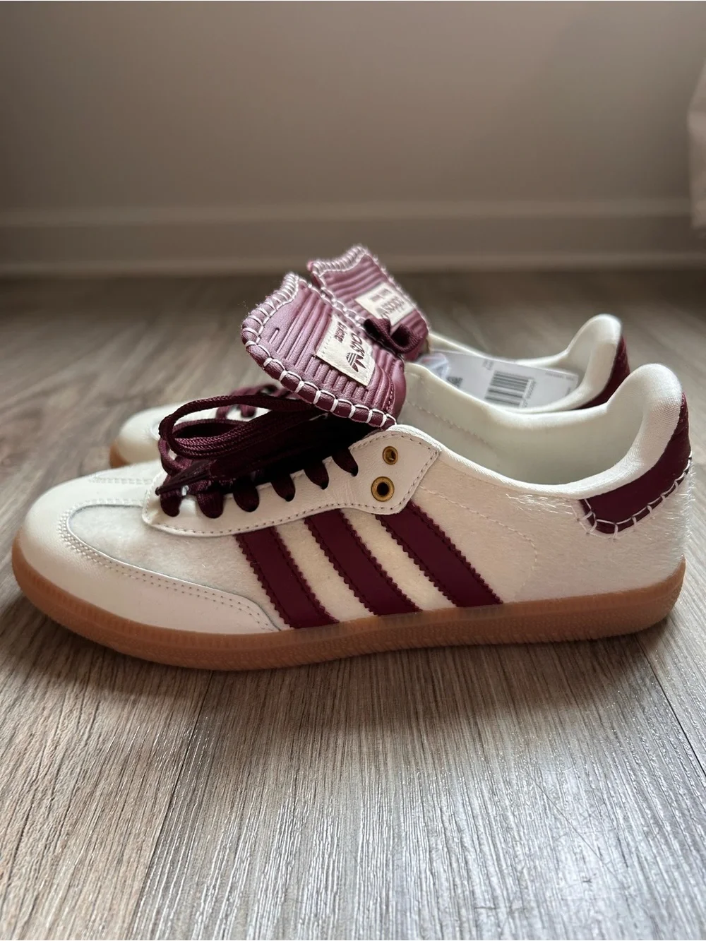 adidas Samba x Wales Bonner White Burgundy